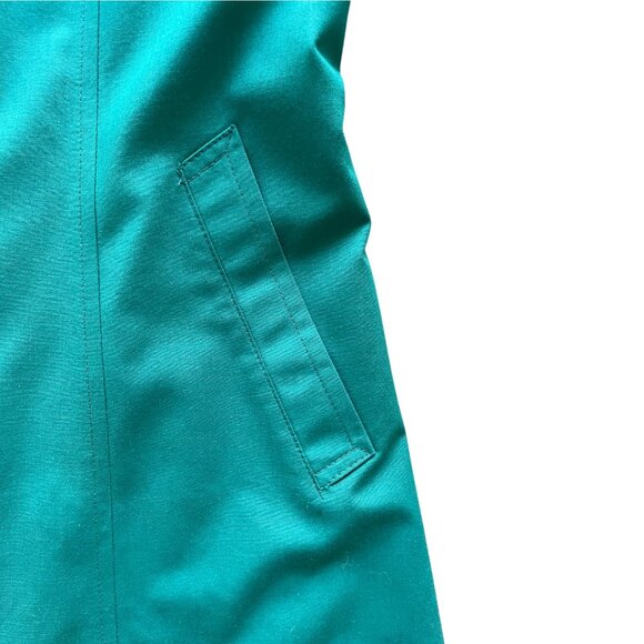 Vintage 1980s London Fog by Wamsutta Teal Trench Coat – Made in USA – Size 10P - Picture 14 of 16